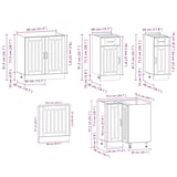 thumbnail of vidaXL 11-tlg. Küchenschrank-Set Kalmar Sonoma-Eiche Holzwerkstoff