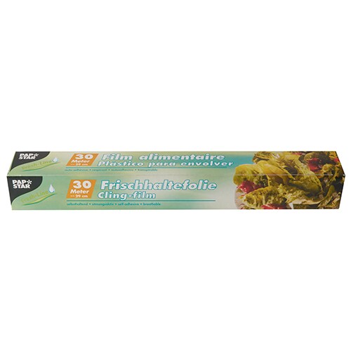 PAPSTAR 24 Frischhaltefolie 30 m x 29 cm in Faltschachtel