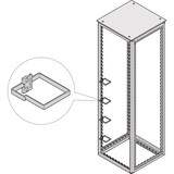 thumbnail of SCHROFF VARISTAR Kabelöse Stahl, 100x100, 4x, an Holm (Schrankbr. 800 mm) o. 19"-Profil