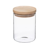 thumbnail of WellHome - Conjunto de 6 potes de vidro e madeira, 600 ml
