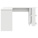 thumbnail of vidaXL Hoekbureau met plank Wit 140 x 113,5 x 75 cm Bewerkt hout