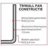 thumbnail of Vogue Tri Wall kookpot 9,5L roestvrij staal