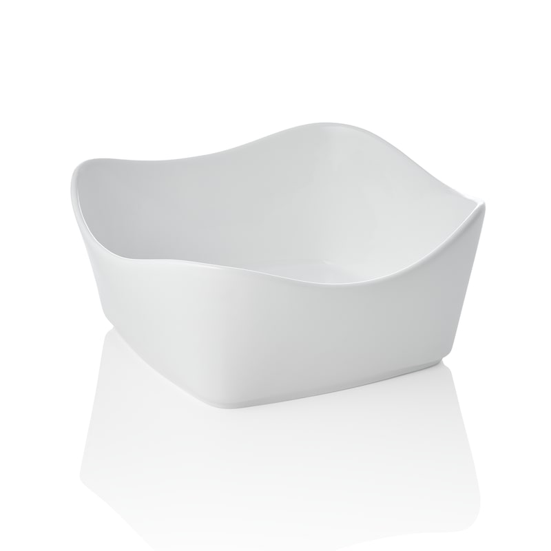 8x Schale, 20,5 x 20,5 x 8,5 cm, 1,3 ltr., Porzellan