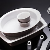 thumbnail of Magefesa - KENIA Kochgeschirr-Set 14/16/16/20 cm aus emailliertem Stahl, geeignet für Induktion, mit Auflaufform 36 cm Masterpro