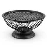 thumbnail of Tulip Feuerschale Ø75cmGrill Feuerstelle Funkenschutz Stahl brüniert Antik-Schwarz