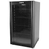 thumbnail of Saro Kühlschrank mit Glastür, schwarz, Modell DK 90, B 470 x T 493 x H 827 mm