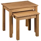 thumbnail of Tables gigognes 2 pcs Bois de pin massif Assortiment Panama Modèle Luna Advance