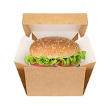 thumbnail of MONOUSO - Gourmet Hamburger Doos Kraft 13x13x10cm (300 Stuks)