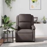 thumbnail of vidaXL Massagesessel Dunkelbraun Echtleder