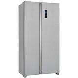 thumbnail of Exquisit Side-by-Side SBS46-040E inoxlook | No Frost | Nutzinhalt: 442 L | Temperaturregelung | Alarm | Schnellgefrierfunktion