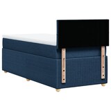 thumbnail of vidaXL Boxspringbett mit Matratze Blau 80x200 cm Stoff
