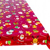 thumbnail of Wegwerp tafelkleed Polyethyleen Kerst Christmas Party Tafelkleed - Rood - 140x230 cm