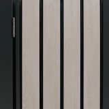 thumbnail of 4er-Mülltonnenverkleidung mit Pflanzkasten | HxBxT 125x260x84 cm | Anthrazit Holzoptik hell | Mülltonne 95kg