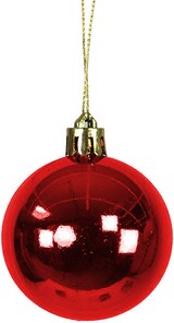 thumbnail of 30tlg. Christbaumkugeln / Weihnachtskugeln rot Ø 4/5/6/7cm
