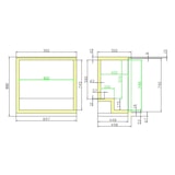 thumbnail of Arrière bar réfrigéré noir 2 portes - Combisteel