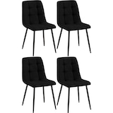 thumbnail of 4er Set Esszimmerstuhl Tilde schwarz/Stoff
