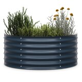 thumbnail of High Grow Half Circle Hochbeet 105 x 43 x 60cm Stahl-Wellblech einfacher Aufbau rost- und frostsicherAnthrazit