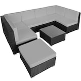 thumbnail of tectake Conjunto de muebles de ratán VENECIA  negro/gris - 404297