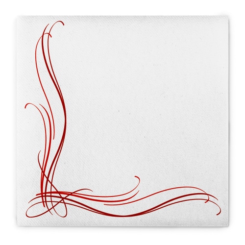 Sovie HORECA Serviette Alex in Bordeaux aus Linclass® Airlaid 40 x 40 cm, 50 Stück - Ornamente