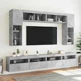 thumbnail of vidaXL 8-tlg. TV-Wohnwand mit LED-Leuchten Betongrau