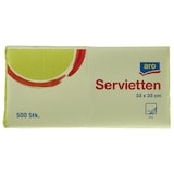 thumbnail of aro Cellulose servetten, 33 x 33 cm, 1-laags, groen, 500 stuks