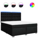 thumbnail of vidaXL Boxspringbett mit Matratze Schwarz 180x200 cm Stoff