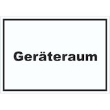 thumbnail of Geräteraum Aufkleber mit Text Schuppen waagerecht A1 (594x841mm)