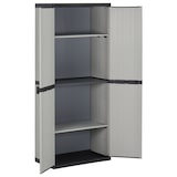 thumbnail of vidaXL Garten-Lagerschrank mit 3 Böden Grau & Schwarz 68x40x168 cm