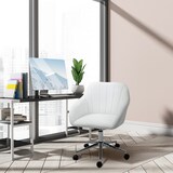 thumbnail of Vinsetto Cadeira de Escritório Operativa Giratória com Altura Ajustável Encosto e Apoio para os Braços 60x59x79-89cm Branco