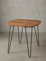 thumbnail of Massivholz Esszimmertisch, Modernes Design, abgerundete Ecken, Sheesham. 80x80x76 cm | Kadima Design