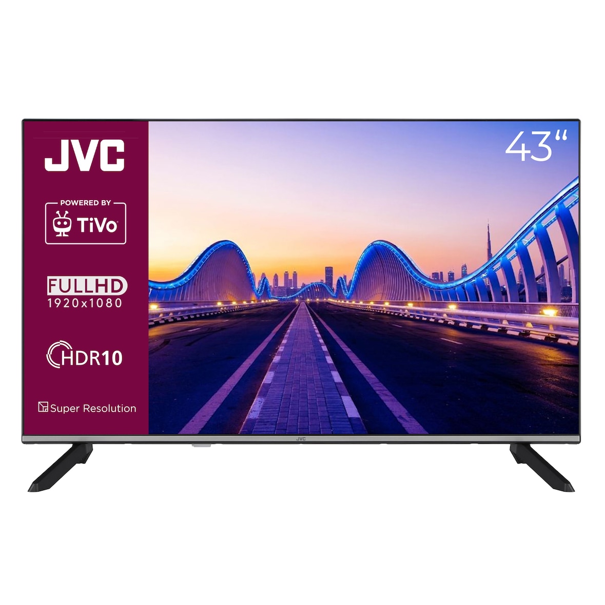 JVC LT-43VF7555 Fernseher 43 Zoll Smart TV powered by TiVo Full HD HDR TV Triple-Tuner LED TV (2026)