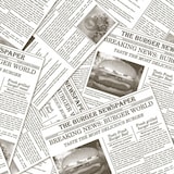 thumbnail of Mank Burgerpapier - Design: Newspaper in Grau 30 x 30 cm, 2000 Stück