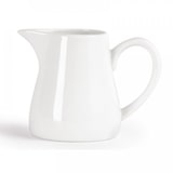 thumbnail of Lot de 6 pots à lait 212 ml en porcelaine blanche