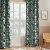 thumbnail of Rideau à œillets Jacquard Vert cèdre 140 x 260 cm