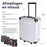 thumbnail of 4toolz® Gereedschapskoffer XXL - 1020-delig - Aluminium trolley met wielen