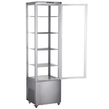 thumbnail of METRO PROFESSIONAL Vetrina panoramica refrigerata GGC3270SV, 51.5 x 48.5 x 189.5 cm, 270 L, 4 ripiani regolabili, con 4 ruote, argento