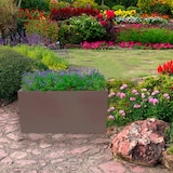 thumbnail of WellHome - Pflanzgefäß aus Polyethylen 80x40x40cm Top Garden RODRI in Taupe