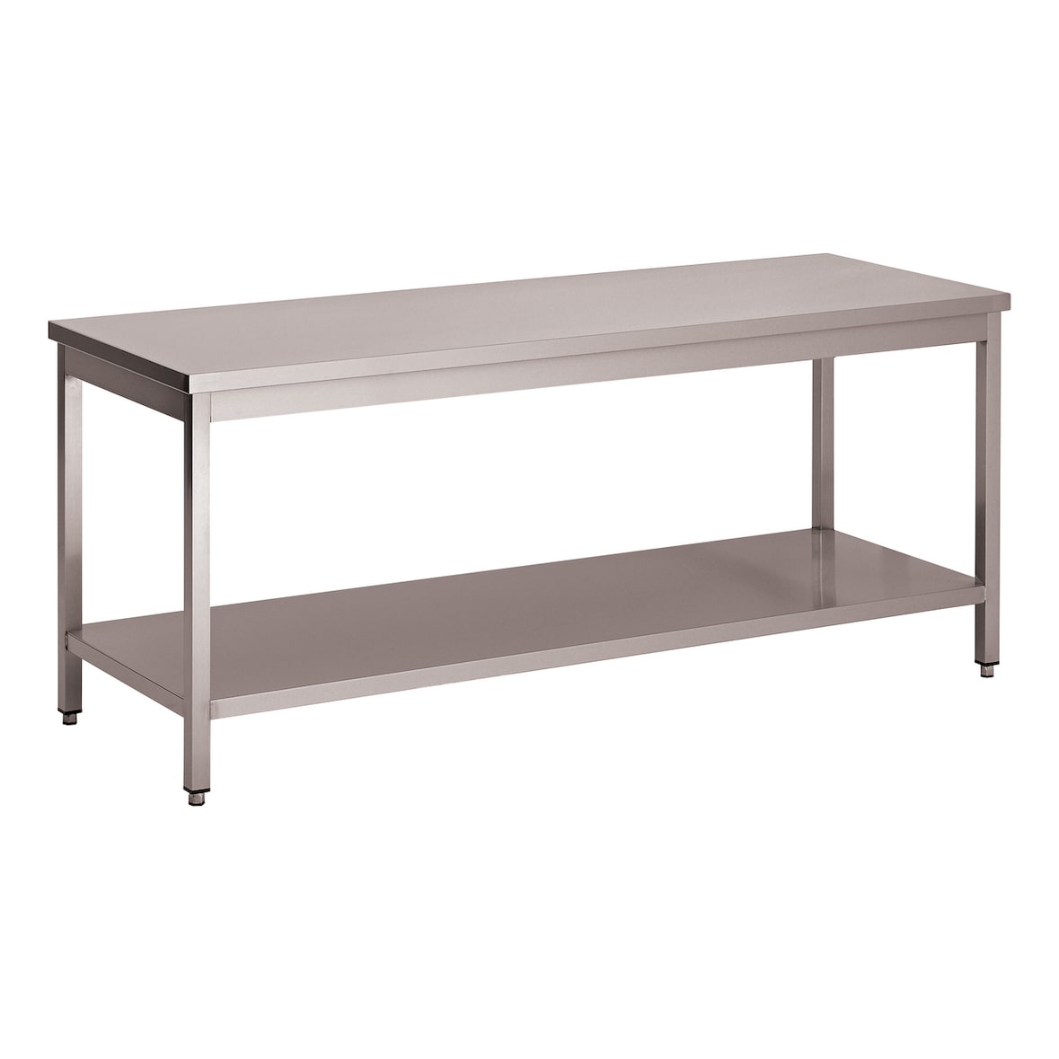 BUD-DCTCE157 - L2G Table inox centrale démontable 85 x 150 x 70 cm