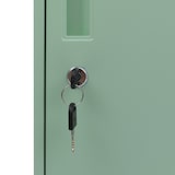 thumbnail of Armadietto HWC-P63, cassetta di sicurezza Armadietto a 2 ante, 90x38x45cm acciaio ~ verde menta