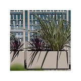 thumbnail of Stefanplast Ethica, fioriera rettangolare 80 cm con spalliera, grafite