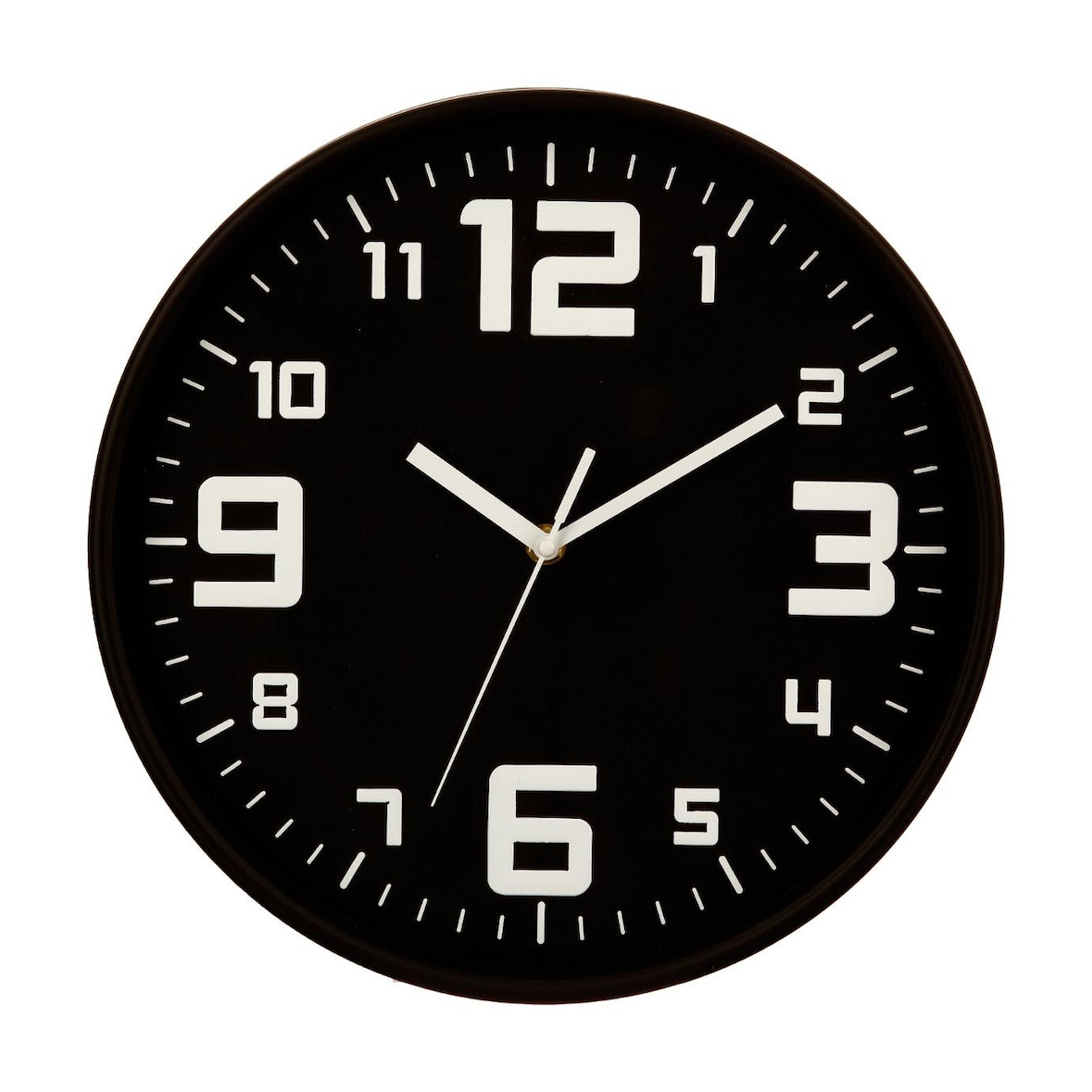 Pendule murale silencieuse Best Noir D 30 cm