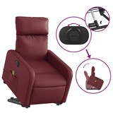 thumbnail of vidaXL Massagesessel mit Aufstehhilfe Elektrisch Weinrot Kunstleder
