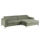 thumbnail of KAWOLA Sofa LAISKA Ecksofa Cord olivgrün Longchair rechts