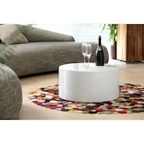 thumbnail of SalesFever Couchtisch Ø 60 cm rund | Hochglanz lackiert | MDF-Holz | B 60 x T 60 x H 30 cm | weiß