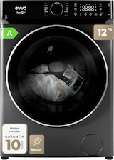 thumbnail of EVVO Lavadora 12 kg carga frontal Nova Q12x, 1400 rpm, Clase energética A, Motor Inverter eDRIVE, tambor diamante ePROTECT, 14 programas, vapor