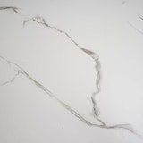 thumbnail of Schreibtisch mit Regal HWC-K81, Laptoptisch Bürotisch Arbeitstisch, 100x60cm Metall MDF ~ Marmor-Optik weiß