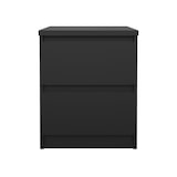 thumbnail of WellHome - Mesita de Noche con 2 Cajones en color Negro Mate 41 x 50 x 50 cm - Sil Black
