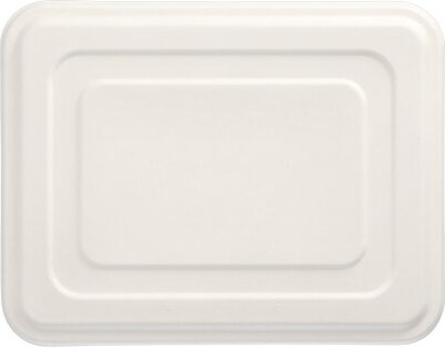 25 Deckel, Zuckerrohr `pure` 1,4 cm x 22,5 cm x 29 cm weiss