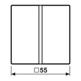thumbnail of Jung Tastensatz komplett 1-fach A 401 TSA WWM A401TSAWWM