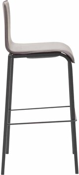 thumbnail of 2er Set Barhocker Kado Kunstleder Square Flach schwarz braun
